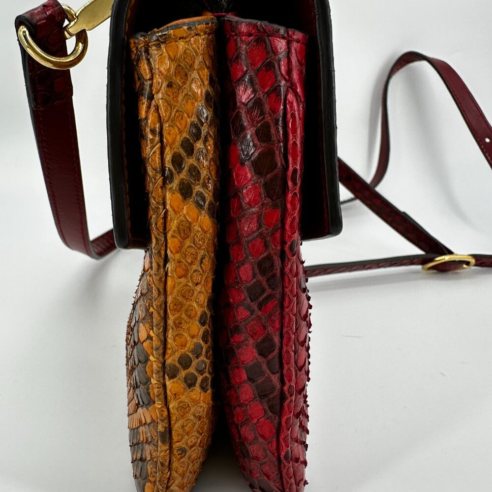 Gucci Python Thiara Medium Double-Sided Shoulder … - image 8